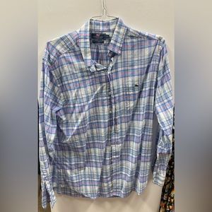 Vineyard vines slim fit Tucker men’s large button down shirt